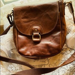 Brown leather bag